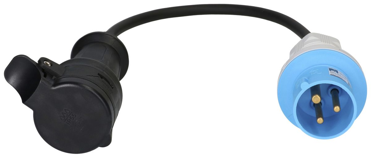 Verlängerungskabel MH WIRE Gummi 16A 230V 3×1.5mm²CEE-Stecker/T23 gerade 0.5m sz