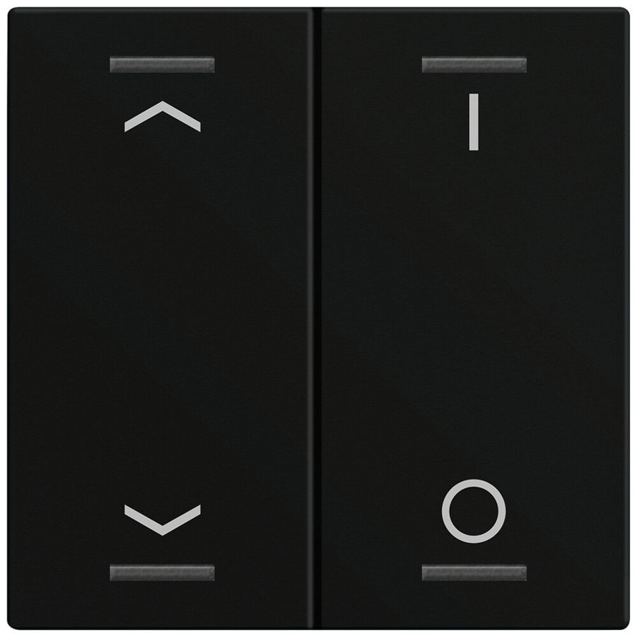 Wippe MDT BE-TAL60W216.C1 1T/4B f.Sensortasten schwarz matt "Jalousie"-"I/O"