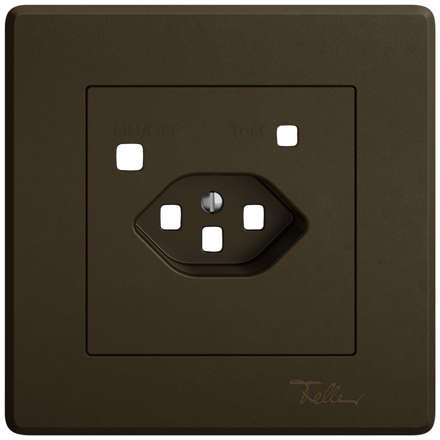 UP-Montageset EDIZIO.liv SNAPFIX® für Fehlerstrom-Schutzsteckdose T23 br