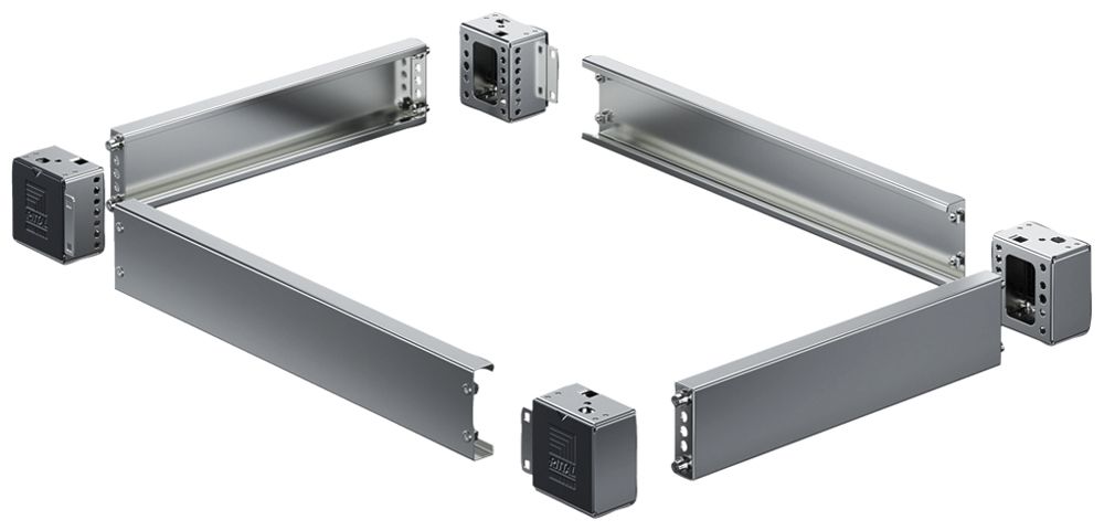 Cache-socle Rittal VX 8660.070 400×100mm kit latéral acier fin 2 pcs