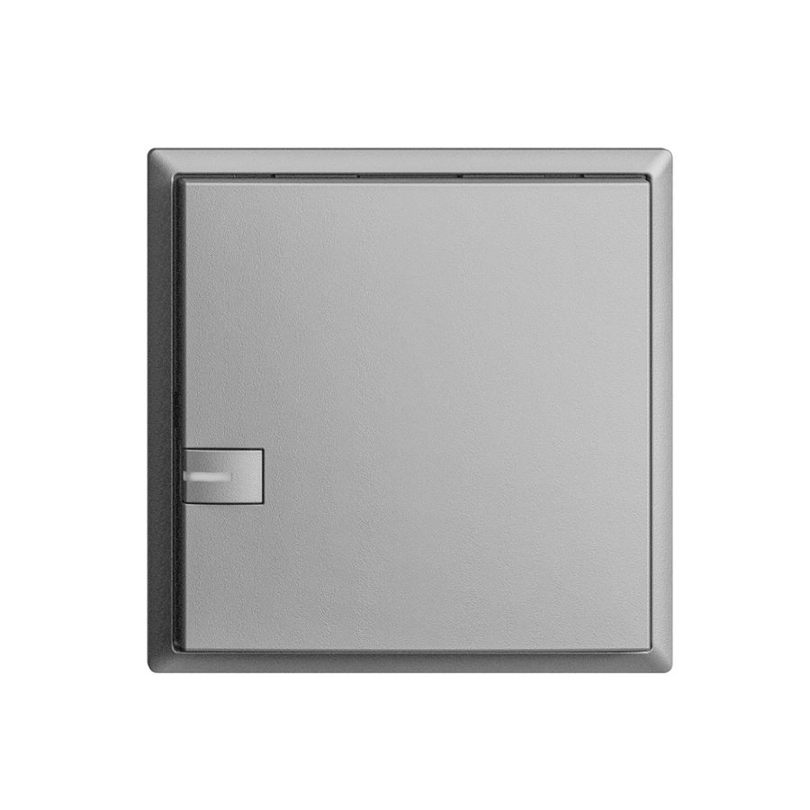 Poussoir ENC KNX 1× EDIZIOdue silver RGB avec LED