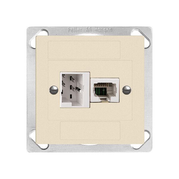 EB-Dose xDSL RJ45/TT83 crema, ITplus EDIZIOdue mit Filter