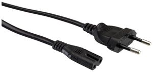 Câble d'appareil VALUE T26 → C7 2×0.75mm² 250VAC/2.5A noir 1.8m