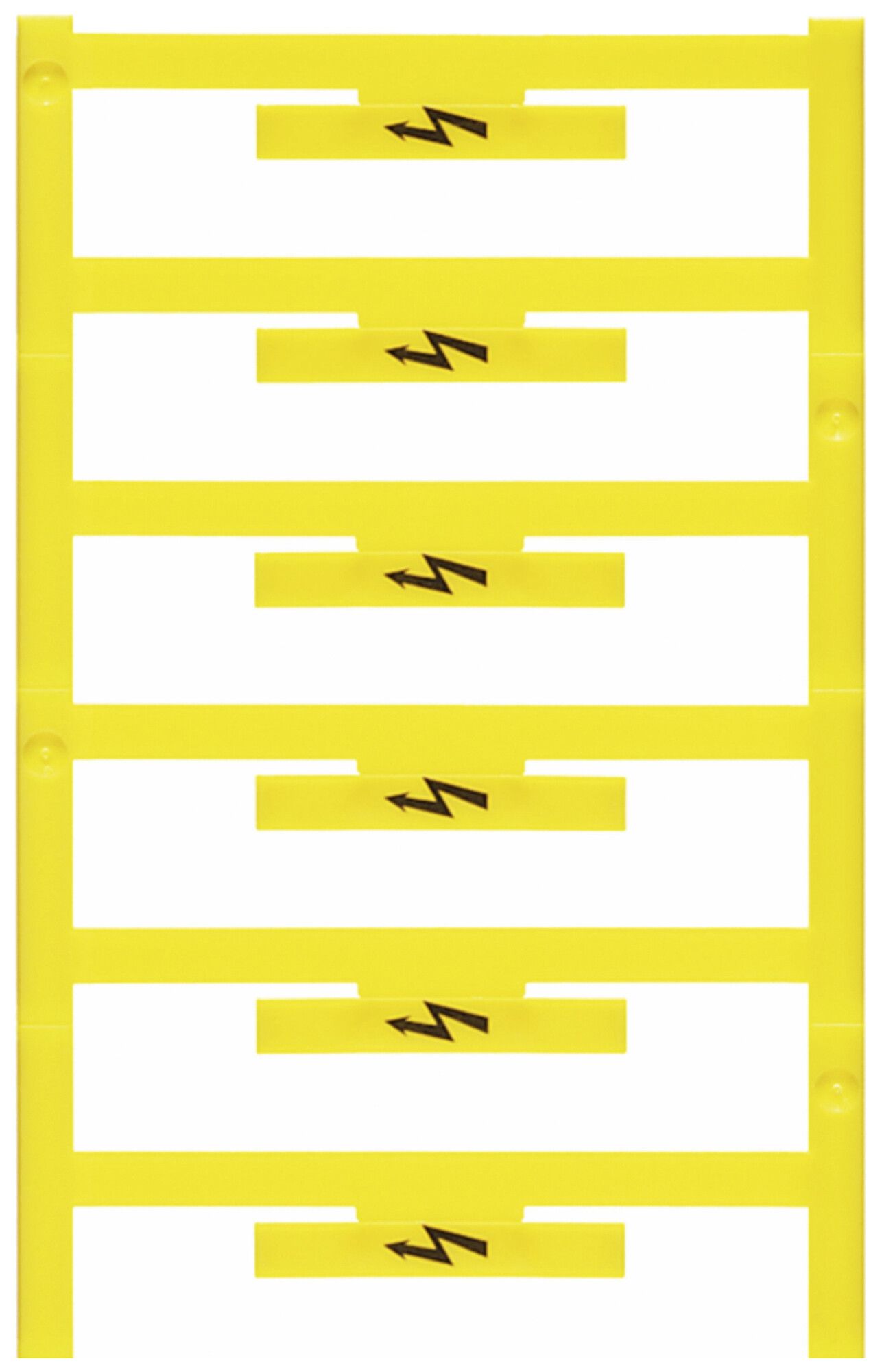 Cartello di avvertimento simboli orizzontale 5mm giallo 2.5…10mm² 48pz