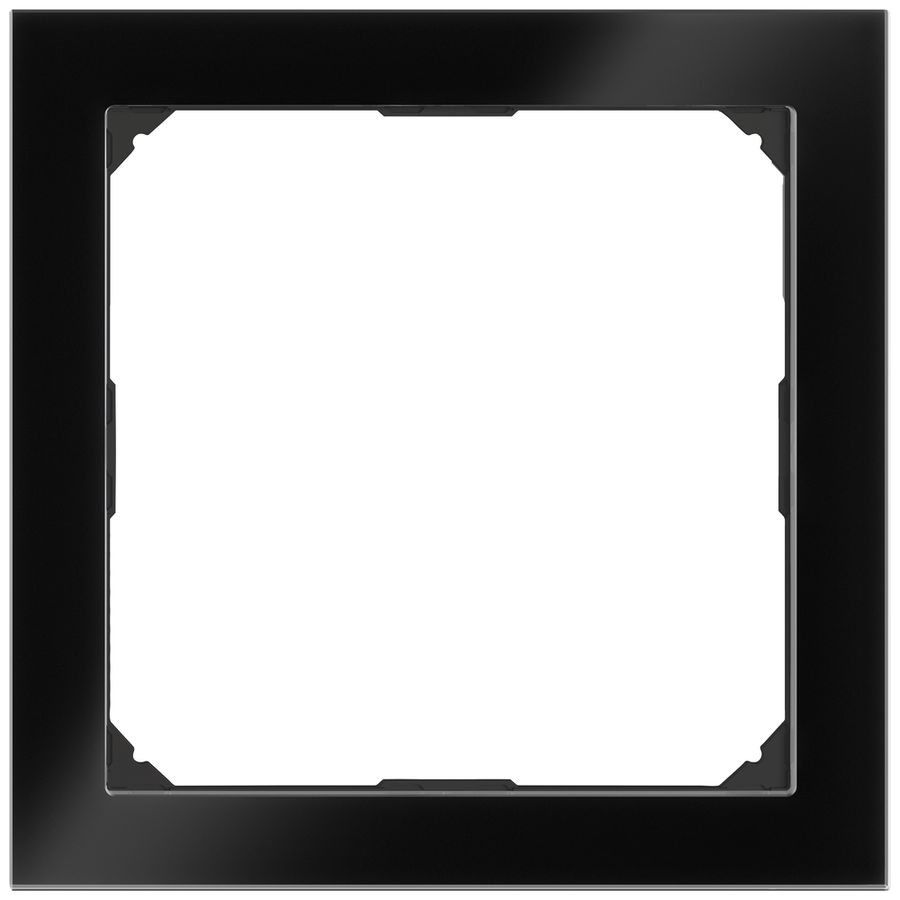 UP-Abdeckrahmen EDIZIO.liv prestige SNAPFIX® f.Video 154×154mm glas schwarz