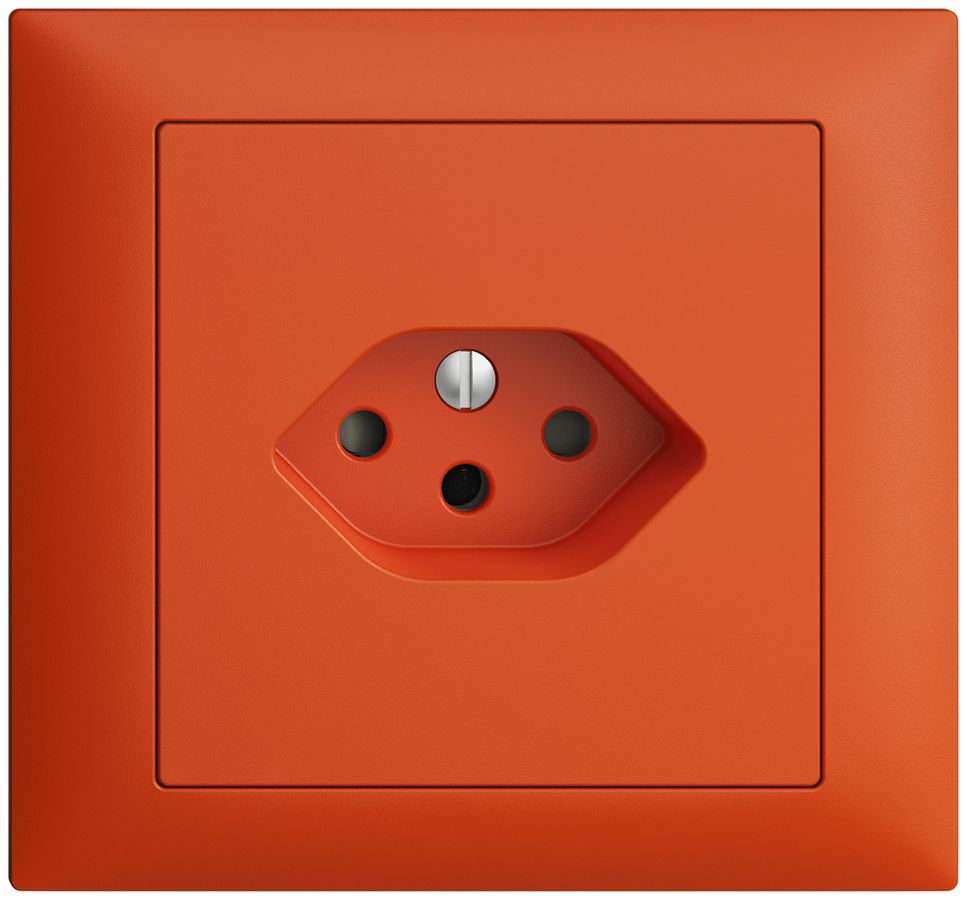EB-Steckdose EDIZIOdue T13 FKE orange