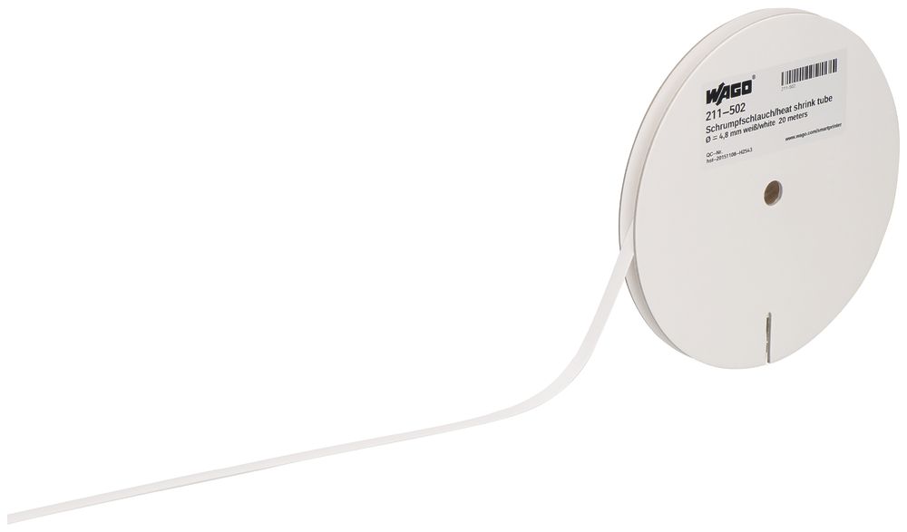Schrumpfschlauch WAGO für SmartPrinter 2:1 Ø6.4mm weiss