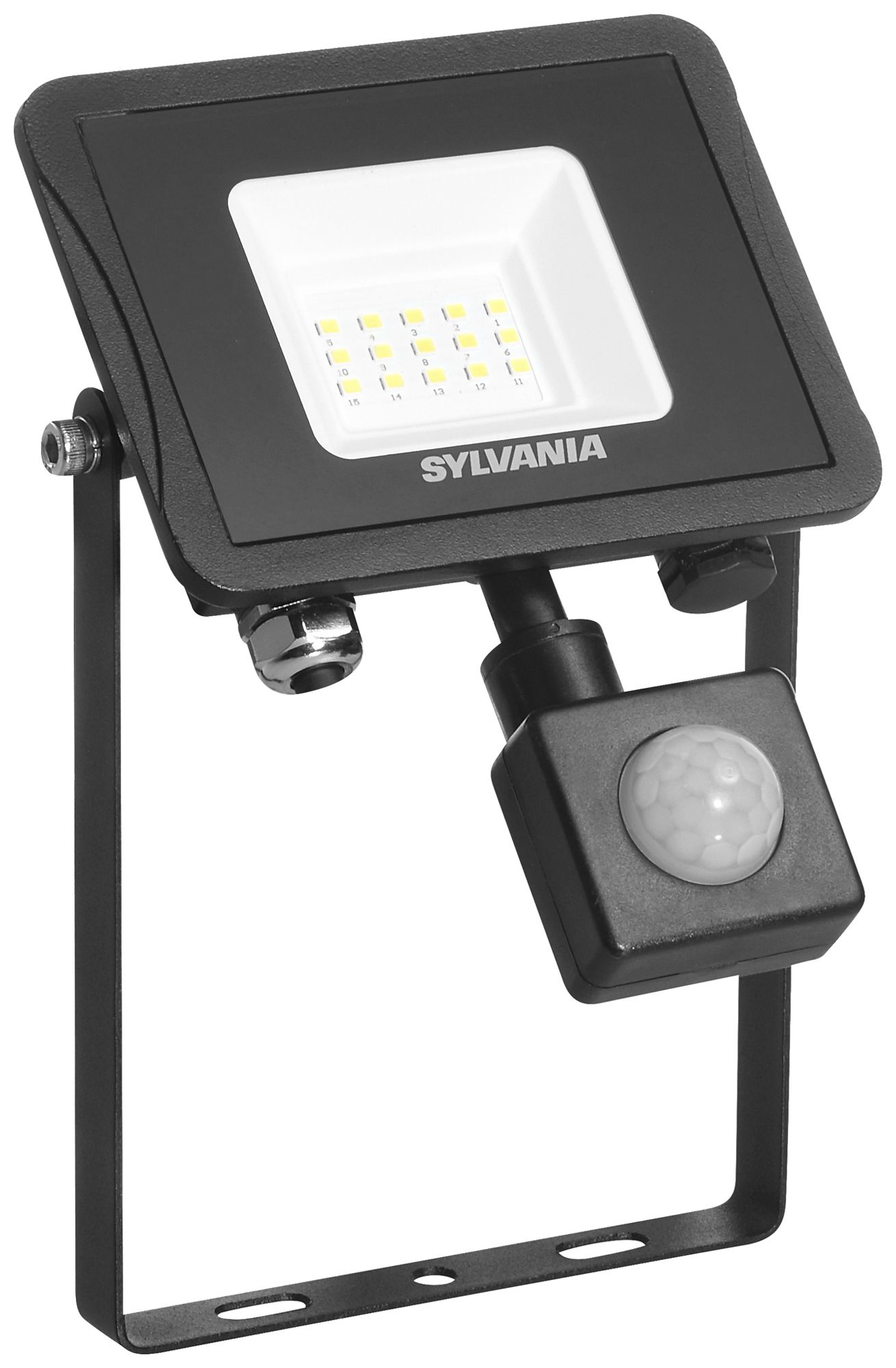 Projecteur LED Sylvania START Flood PIR 10.5W 1000lm 840 IP65 110° 190×125mm no