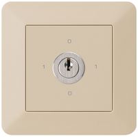 UP-Drehschalter kallysto.trend 0/1L beige mit Schloss Kaba 8