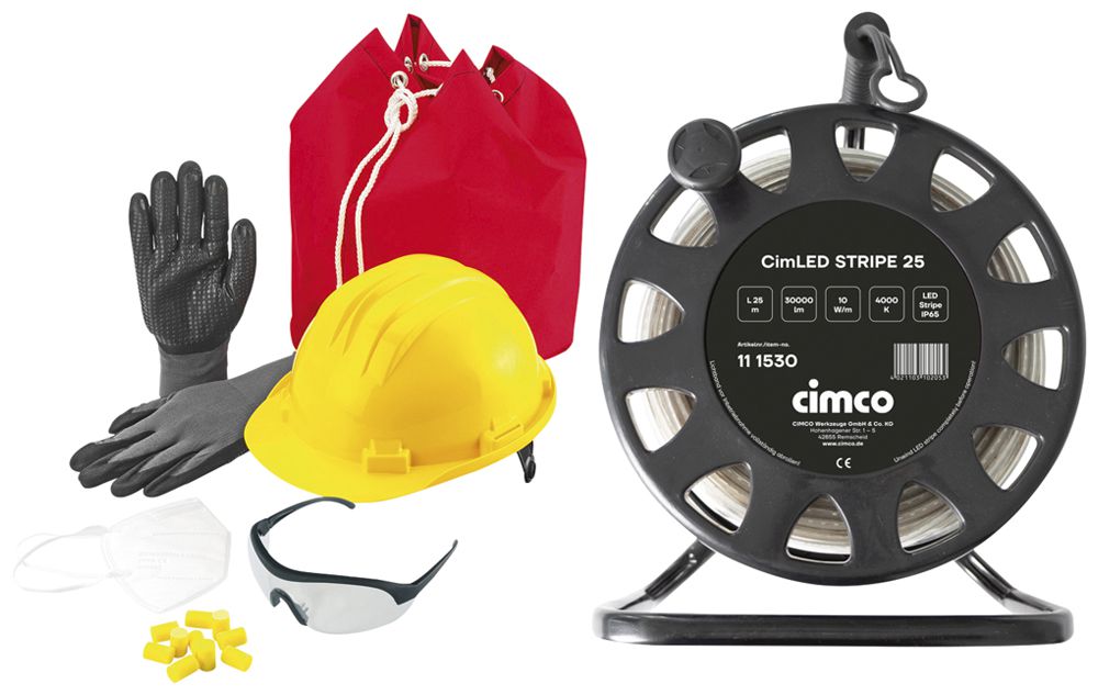 Équipement de protection individuelle Cimco PSA-Starter+CimLED Stripe 25