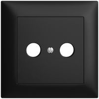 UP-Frontset EDIZIOdue schwarz 88×88mm