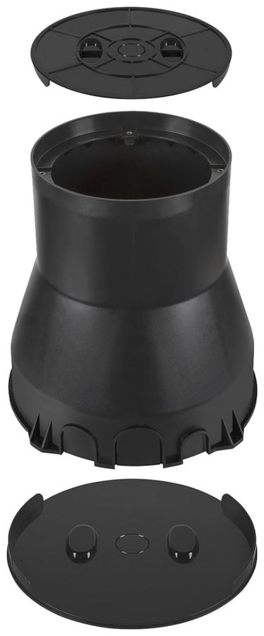 EB-Gehäuse SLV DASAR L Kunststoff Ø281×274mm schwarz