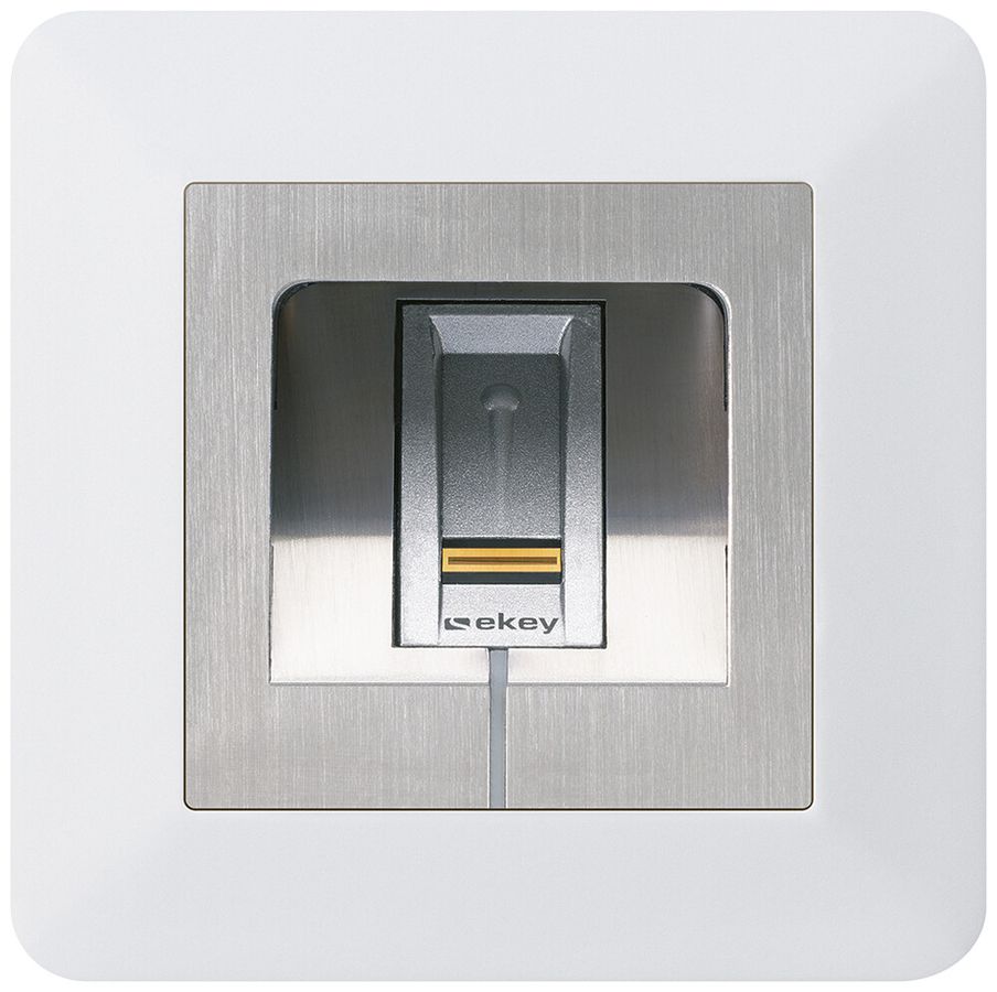 UP-Fingerscanner Hager ekey net S RFID kallysto.trend C ultraweiss