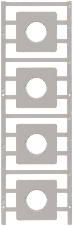 Marcatore per apparecchi Weidmüller MultiCard SM 44×44mm PA66 grigio