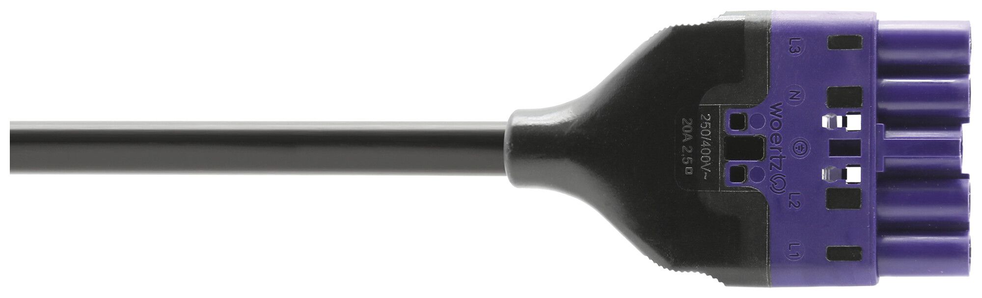 Cavo d'allacciamento Woertz 49345/C1 5×1.5mm² 400V 16A 6m vi spina-libero Cca