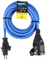 Verlängerungskabel Schönenberger Gummi T13/T13 3×1.5mm² 10A IP55 5m blau