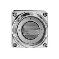 EB-Drehschalter nass 5/1L Al kugekpoliert, mit Drehgriff