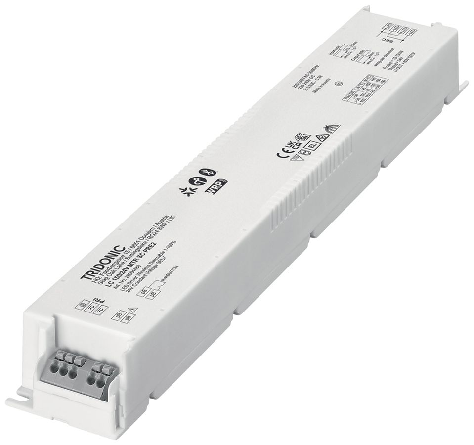Alimentation LED Tridonic LC PRE2 15…150W 24V 625…6250mA VAR 280×43×29.8mm