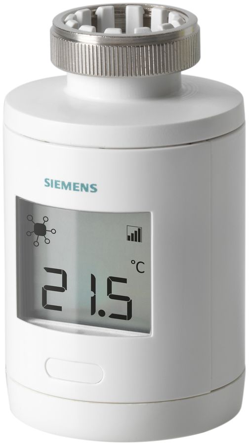 Servomoteur RF Siemens SSA911.01TH SMART, à piles 2×AA, M30×1.5, blanc