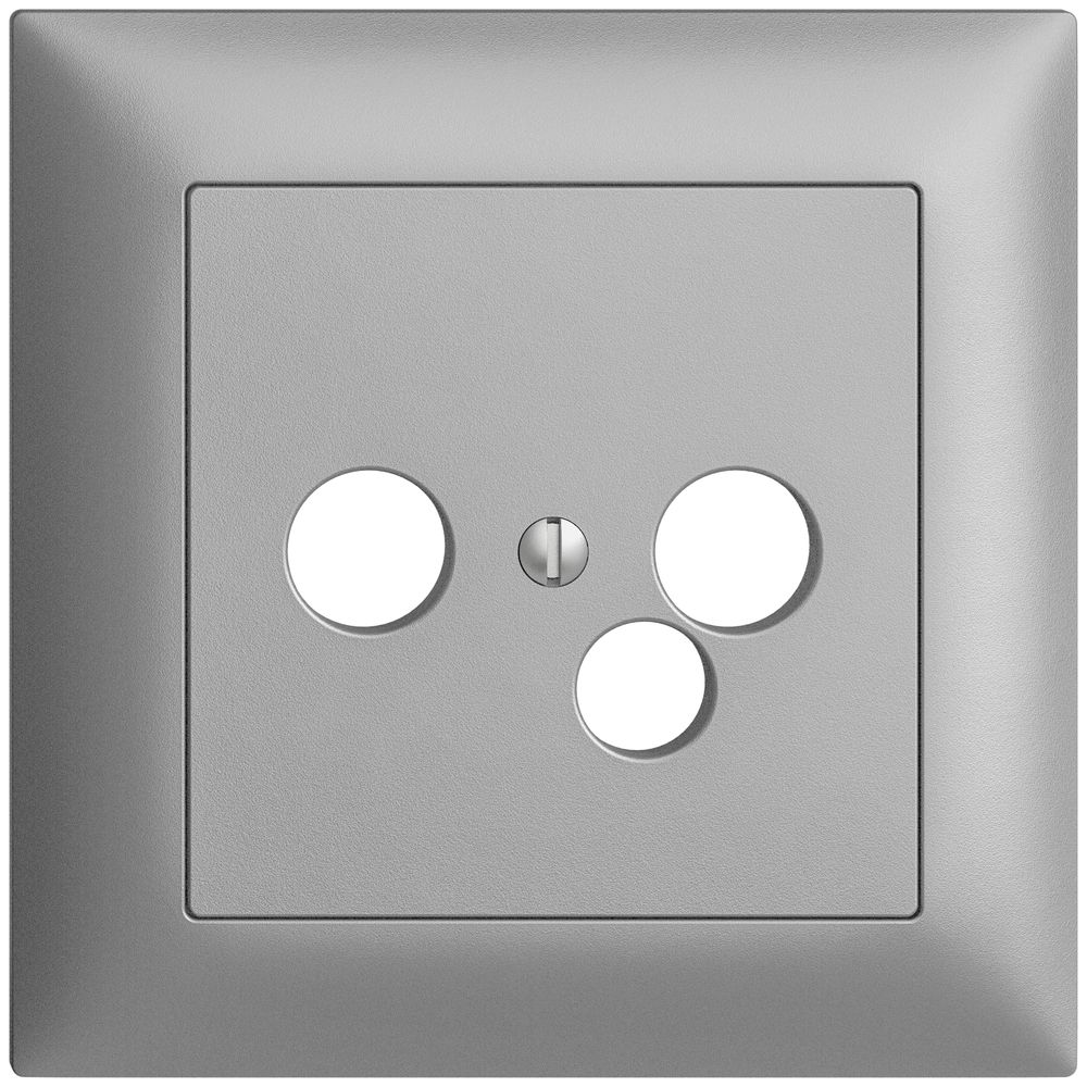 UP-Frontset EDIZIOdue silver 88×88mm