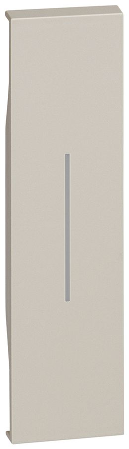 Cache de touche Living Now 1 module avec lentille pour éclairage sand