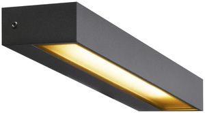 LED-Wandleuchte SLV PEMA WL 7.7W 450lm 3000K IP54 110° 220mm anthrazit