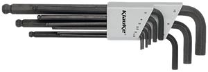Jeu de clés mâles 6 pans Klauke 9 pièces 1.5…10mm dans support