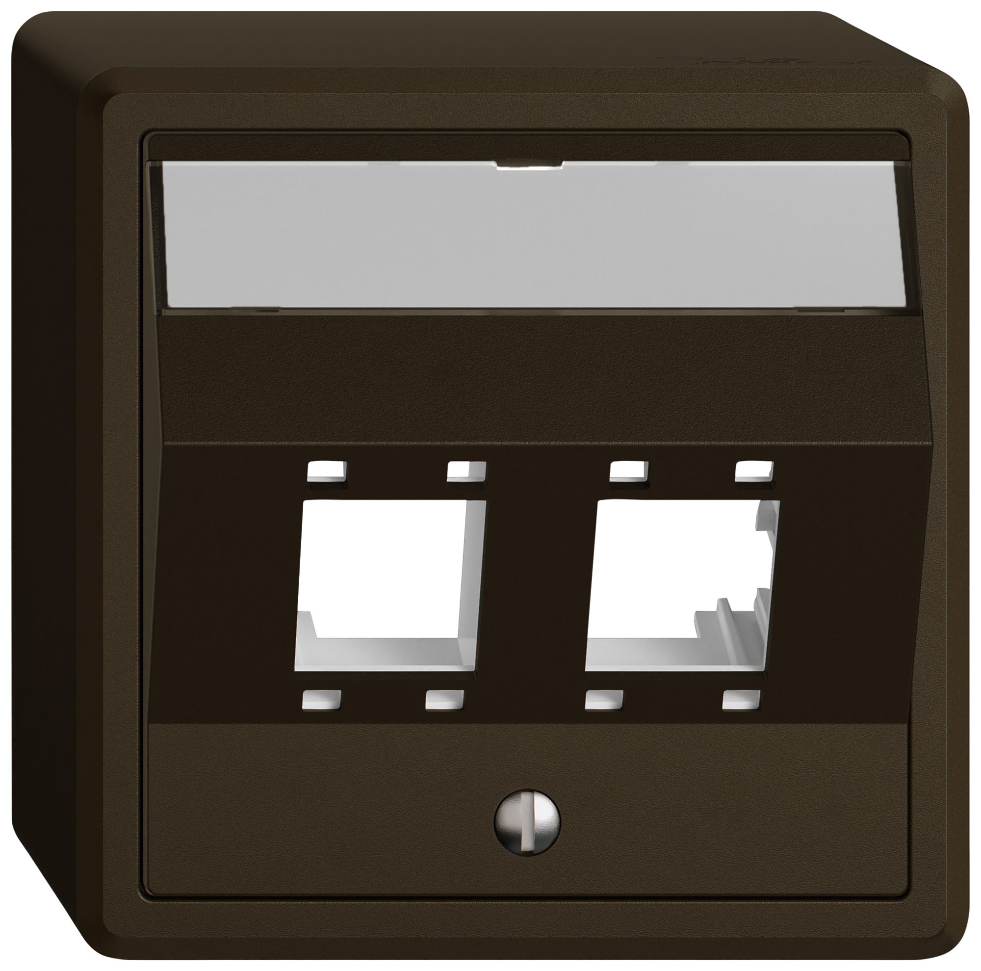 Kit de montage AP EDIZIO.liv SNAPFIX® pour freenet cat.5e/6 2× br