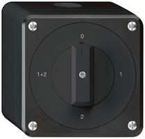 AP-Drehschalter robusto IP55 Schema 1/1P schwarz