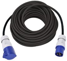 Verlängerung MH CEE 16A/CEE 16A blau 230V H07RN-F3G1.5mm² GDV 15m IP44 schwarz