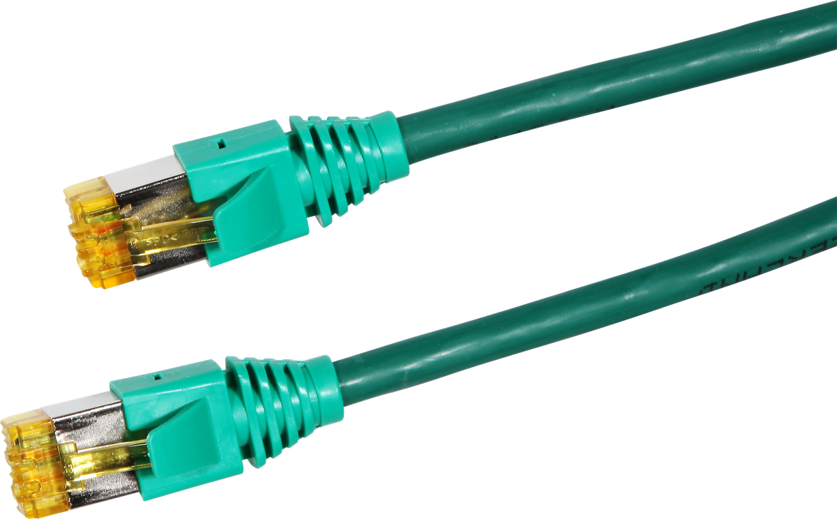 Patchkabel RJ45 2.0m gn S/FTP Kat. 6A HF