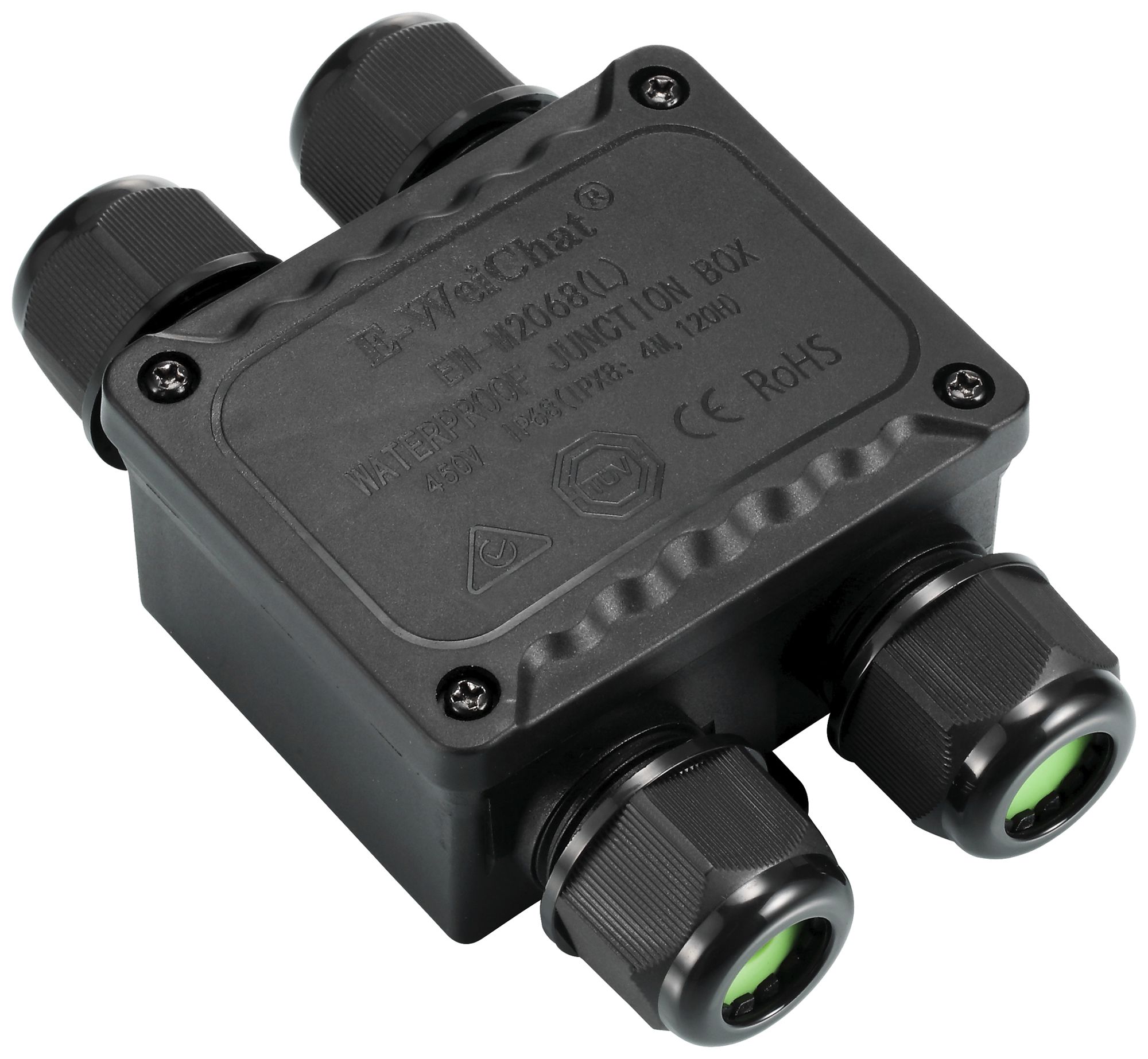 Boîte de connexion Sylvania IP68 4 entrées de câble noir