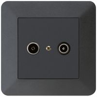 Prise de passage ENC kallysto.trend R/TV 23dB noir