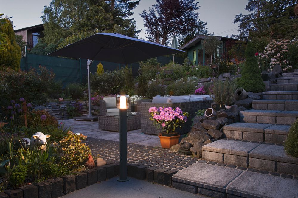 LED-Pollerleuchte SLV OVALISK 100 FL 9W 600lm 3000/4000K IP65