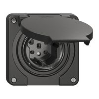 Steckdose NEVO N.CO, 1×T25, IP21, schwarz