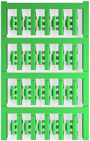 Marqueur de conducteur Weidmüller MultiCard SFC p.Ø2…3.5mm 21×5.8mm PA66 vert