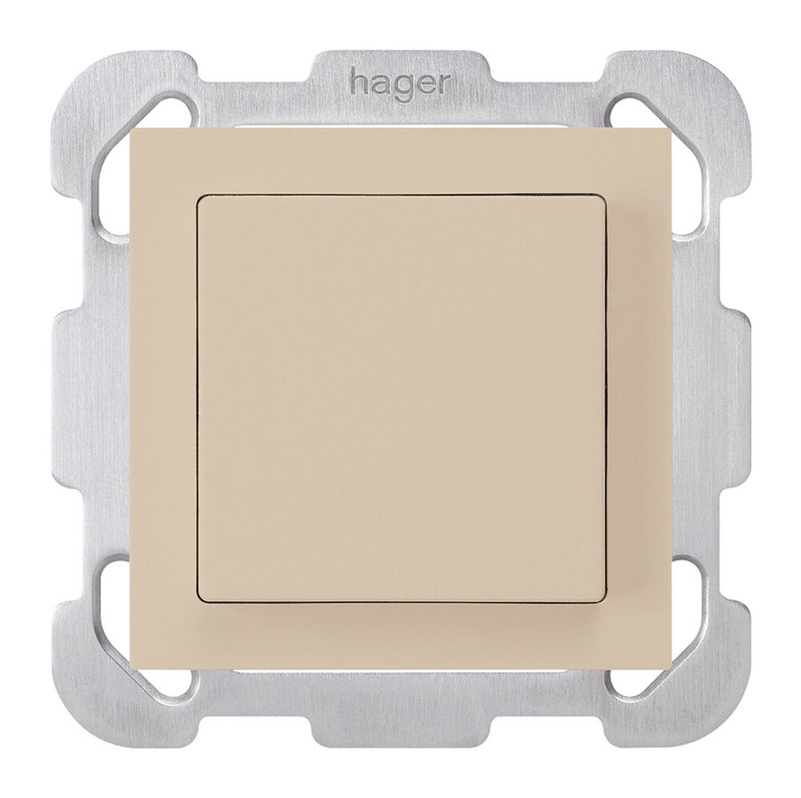 UP-Schalter kallysto 3/1L beige mit Befestigungsplatte