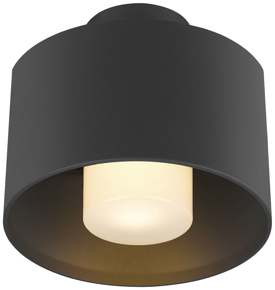 Deckenleuchte SLV PHOTONI CYL E27 1×13W IP65 Ø224×175mm schwarz