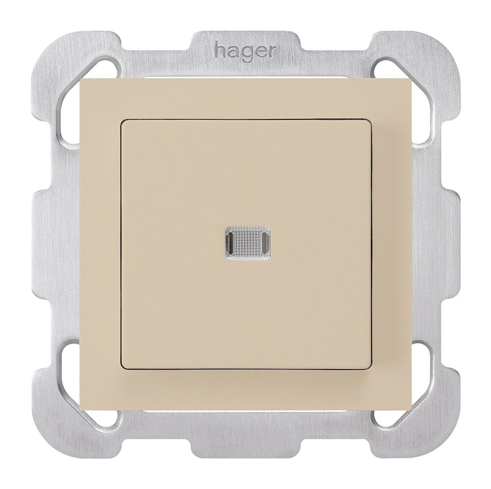 Pulsante luminoso INC kallysto A-R/1P beige