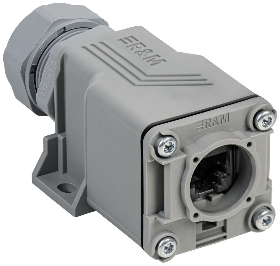 Anschlussdose R&M R&Mfreenet RJ45 90×35×45mm grau