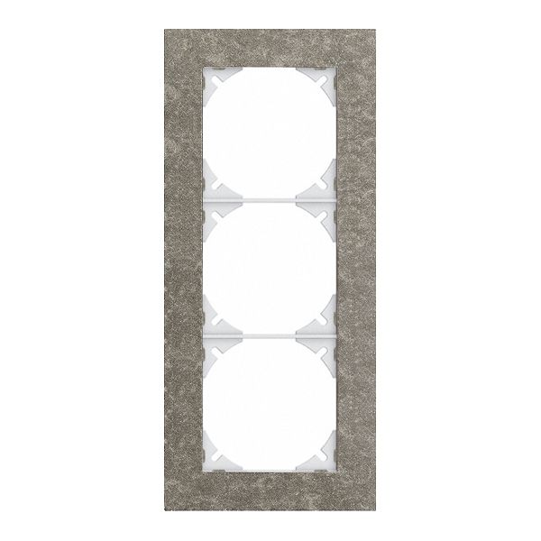 Abdeckrahmen EDIZIOdue prestige 3×1 eternit