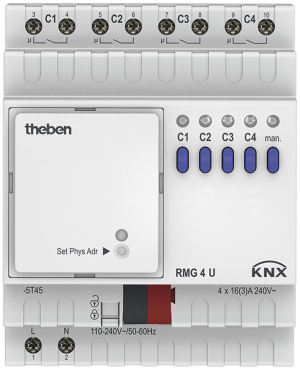 REG-Schaltaktor Mix 2 RMG 4 U KNX Theben