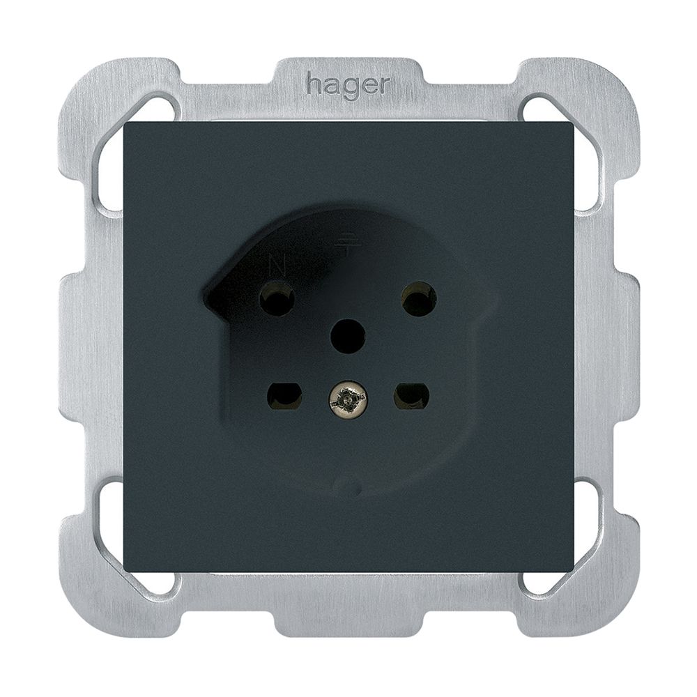 UP-Steckdose HA kallysto Typ 15 mit Steckklemmen schwarz