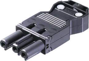 Buchsenteil Wieland 3L schwarz