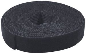 Klettband VALUE doppelseitig 10mm×25m schwarz
