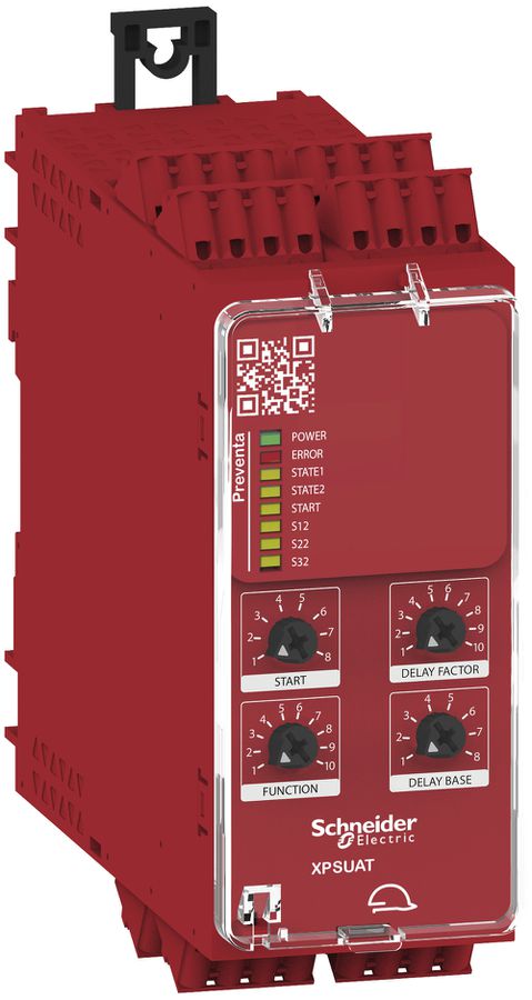 Relais de sécurité SE XPSUAT, 10fonctions/1circuit, 48…240V 1O/2T PLe res.