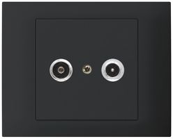 EB-Antennendose kallysto R-TV Bauart T mit EB-Dose G3 19dB 2GHz schwarz