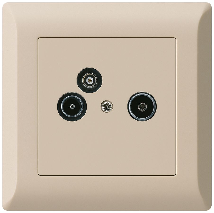 UP-Antennendose R/TV-Daten kallysto.line 2GHz 10.5db beige