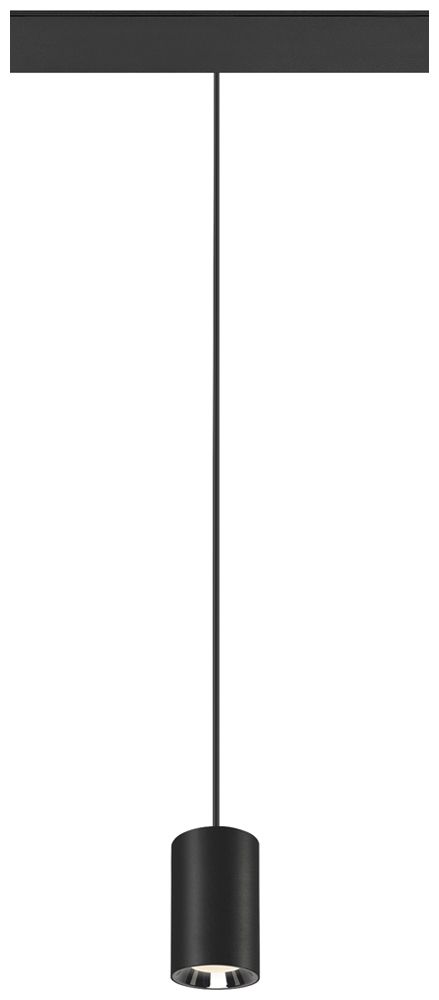 LED-Pendelleuchte SLV NUMINOS XS 48V AD 8.7W 750lm 940 DALI Ø50 schwarz/Silber