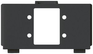 Modulo multimedia M3 FO vuoto per 2 E2000 compact kallysto nero
